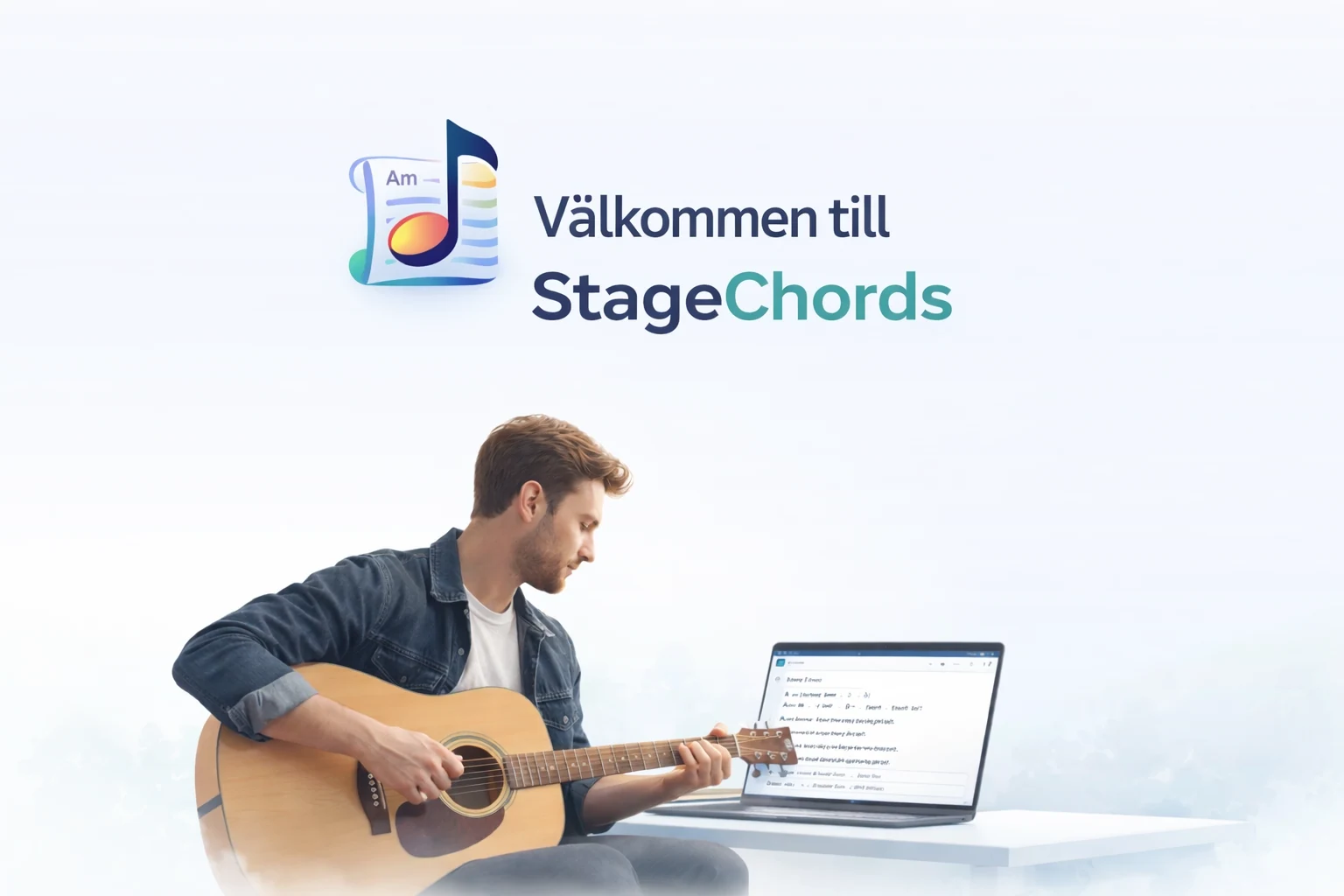 StageChords displaying lyrics and chords on stage